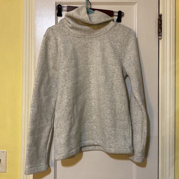 J.Crew Mercantile Women's Funnelneck Glen Plaid Pullover - Picture 5 of 7